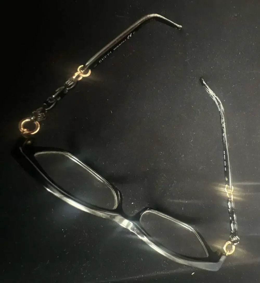 Gucci Eyeglasses GG 3624 6DQ Polished Black/Gold Square Frame